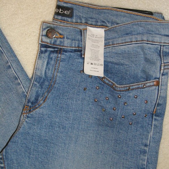 BB 2500 BeBe (S 6 Long) Distress Spandex   Denim (Boot Leg) - Picture 12 of 16